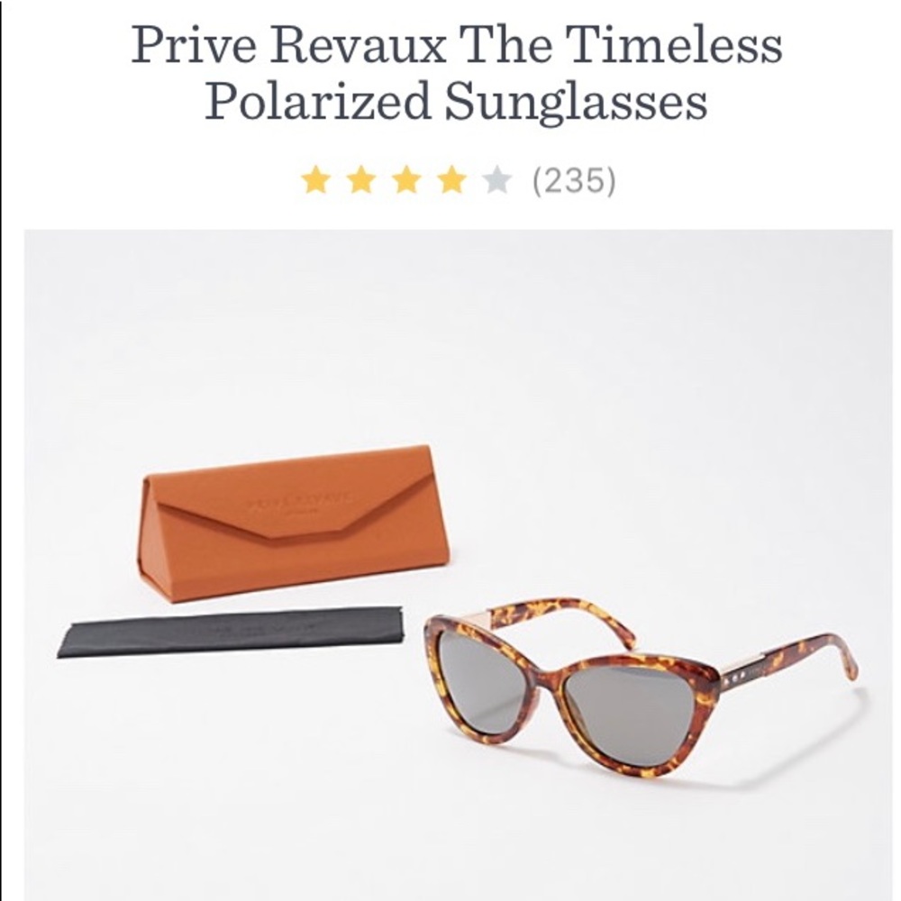 NIB Prive Revaux Timeless Sunglasses